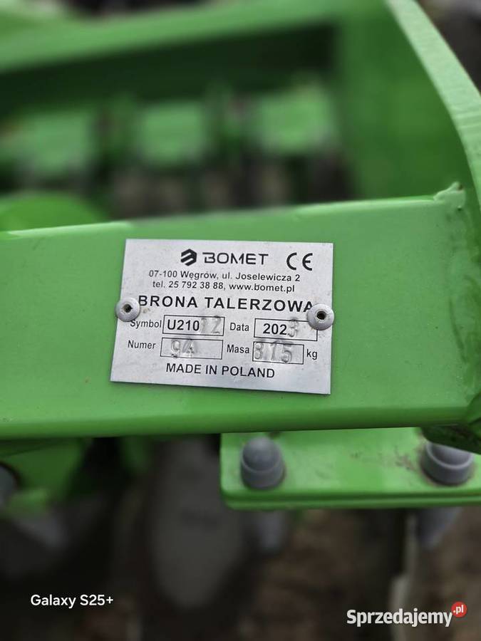 Brona talerzowa BOMET 22 815 Zimnowoda
