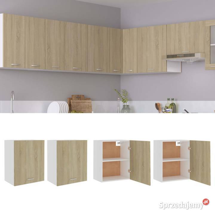 vidaXL Szafki wiszące Lyon 2 dąb sonoma 50x31x60 Szafki Warszawa