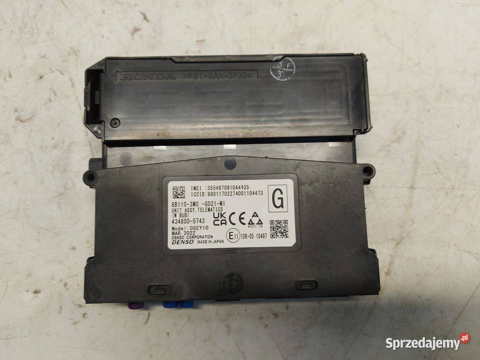 HONDA HRV Moduł sterownik ASSY TELEMATICS osobowe