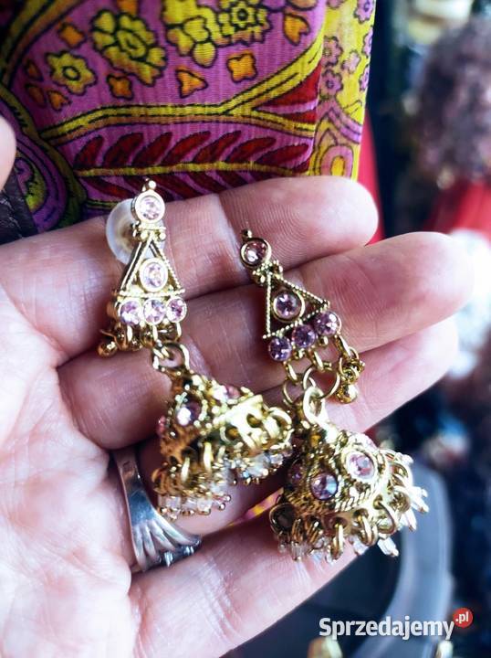 Kolczyki w stylu Bollywood indyjski śląskie Gliwice sprzedam