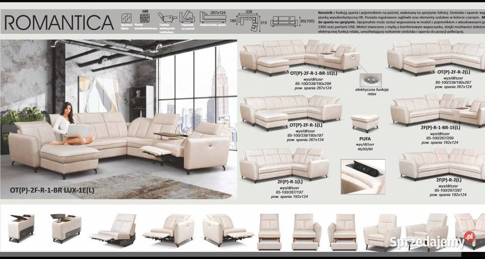 Narożnik modułowy CRISTAL 2FPR1BR1EL DOSTAWA Opole