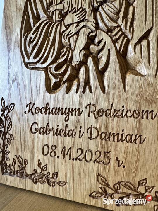 Personalizowana Płaskorzeźba Święta Rodzina Trzcinka sprzedam