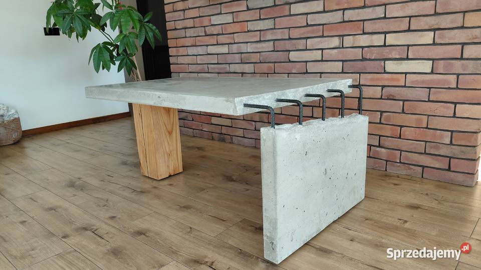 Stół pojedynczy egzemplarz Beton Drewno Stal Bochnia sprzedam