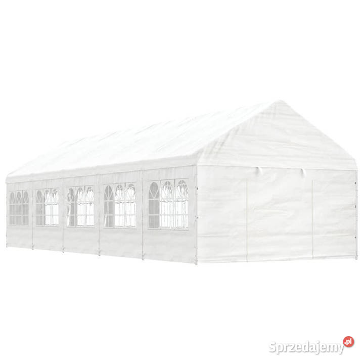 Namiot ogrodowy z dachem biały 1115x408x322 m