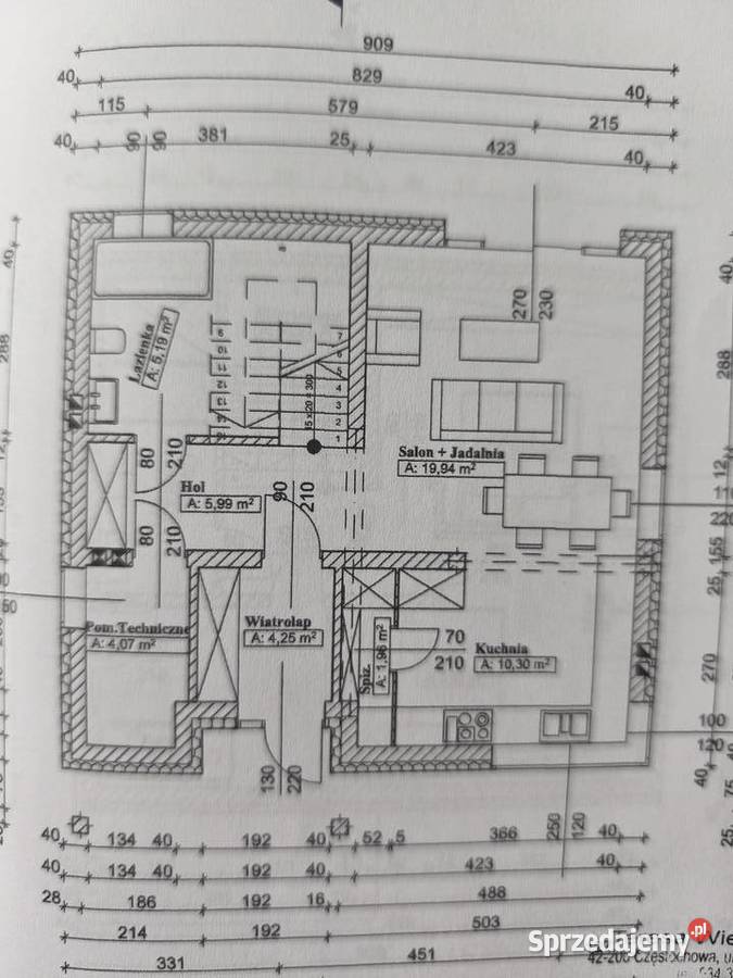 Dom jednorodzinny Stan surowy Konopiska Jamki 520m2