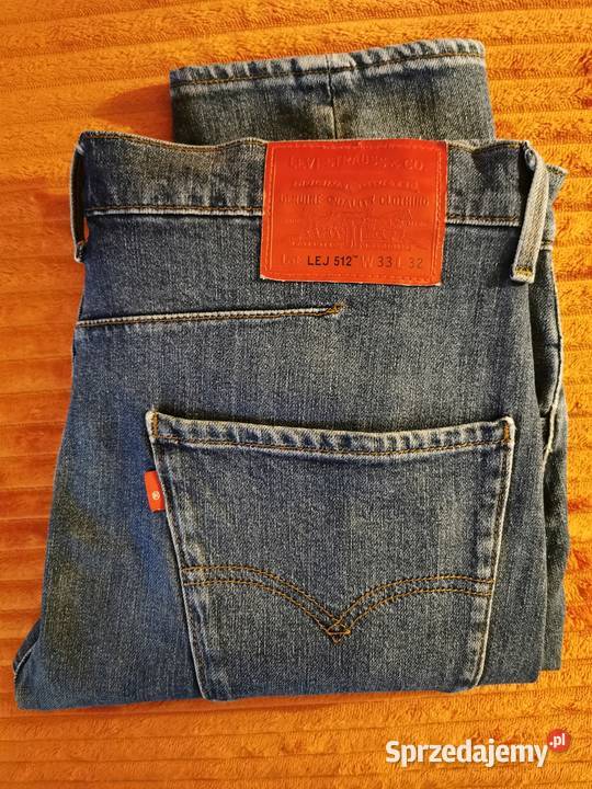 Levis 512 Slim Fit Taper W33 L32 Jeansy Łódź