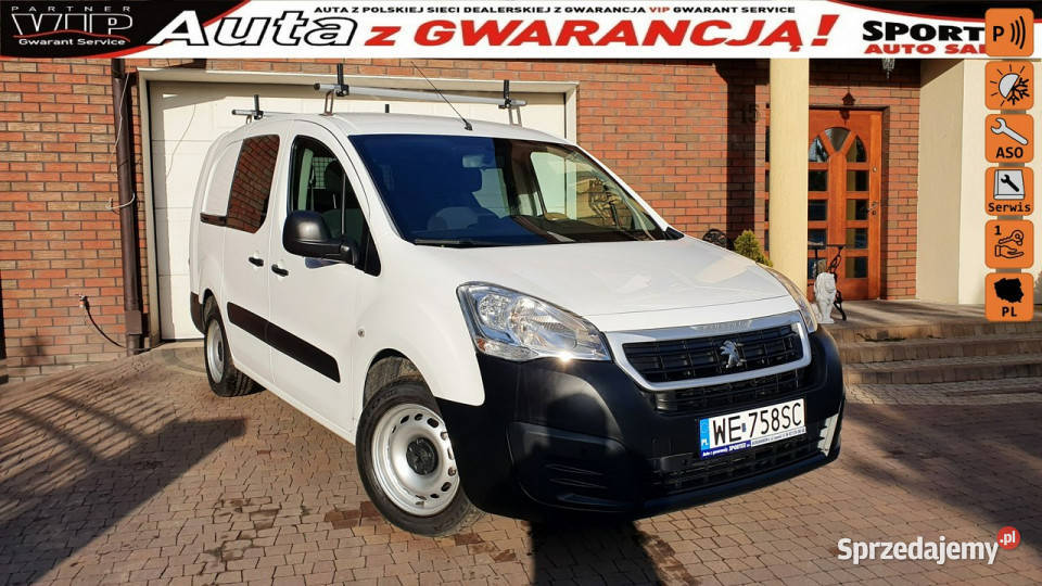 Peugeot Partner LONG 5 osób16 HDI 100 SALON Rok produkcji 2017 łódzkie Aleksandrów Łódzki