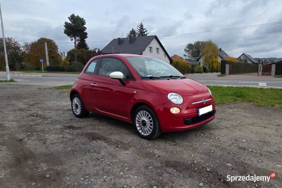 Fiat 500 czerwony klasyk 2014 Rzeszów podkarpackie