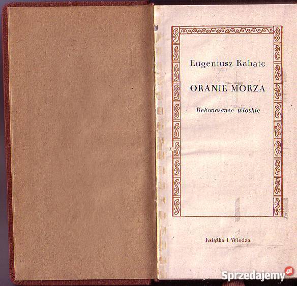 8715 ORANIE MORZA REKONESANSE WŁOSKIE EUGENIUSZ