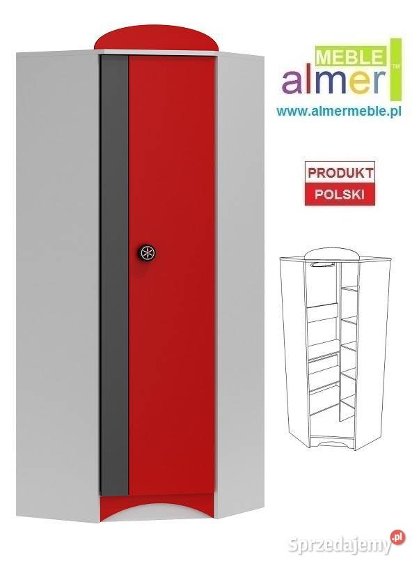 SUPER CAR N27 szafa narożna dziecięca 70x70 w190 Meble Kostrzyn nad Odrą