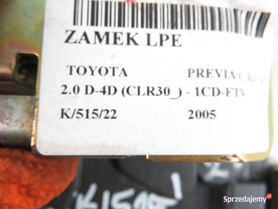 ZAMEK LEWY PRZEDNI TOYOTA PREVIA 4 PIN małopolskie