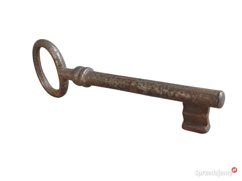Stary stylowy metalowy klucz XVIIIXIX w ręcznie śląskie Cieszyn