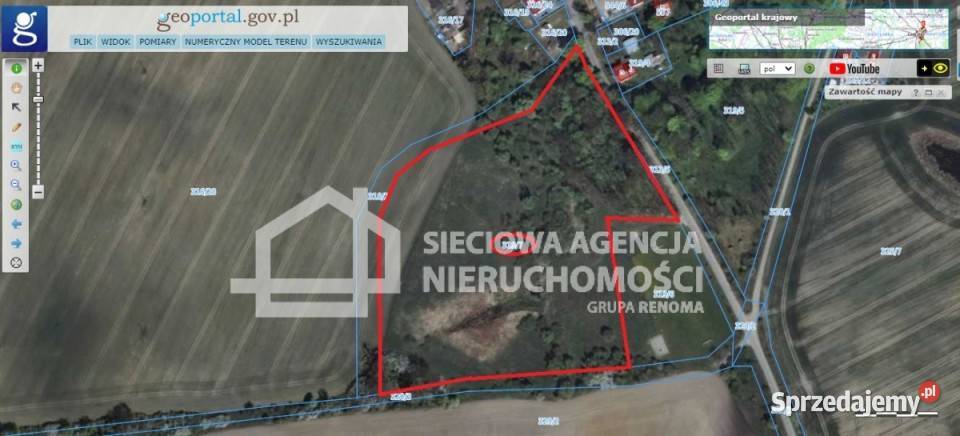 sprzedaży gruntu Rekcin 37675m2 polna pomorskie sprzedam