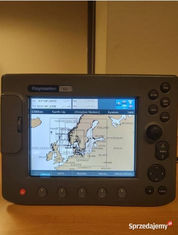 Nawigacja morska ploter map raymarine c80