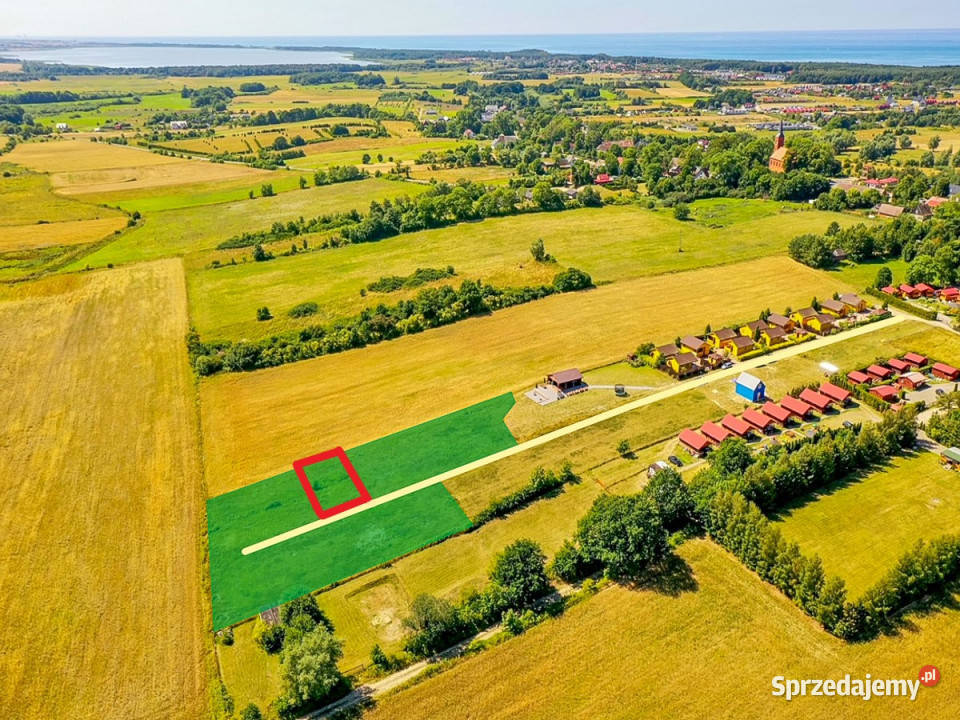 Działka budowlana morzem w Rusinowie 282zł/m2 Postomino