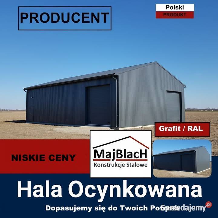 A180Garaż Blaszany DwuspadowyWiata Świdnik