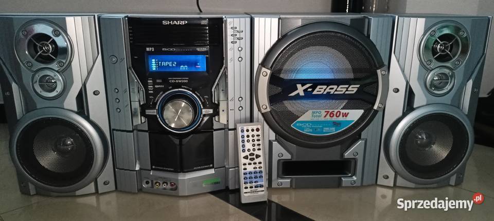 SHARP CDSW200H Wieża o mocy 760 w oryginalny Sędziszów sprzedam