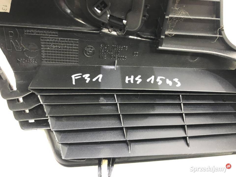 KRATKA NAWIEWU BAGAŻNIKA PRAWA BMW F31 7238878