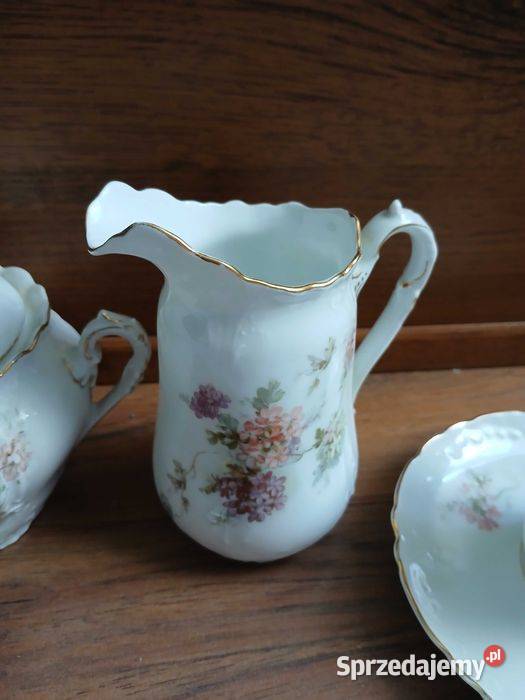 Przedwojenny zestaw porcelany Jager wzór Kraków