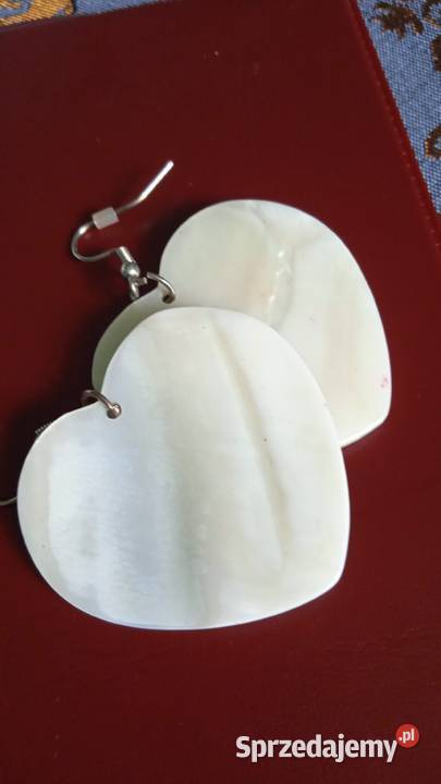KOLCZYKI Z NATURALNEJ MASY PERŁOWEJ Piła sprzedam