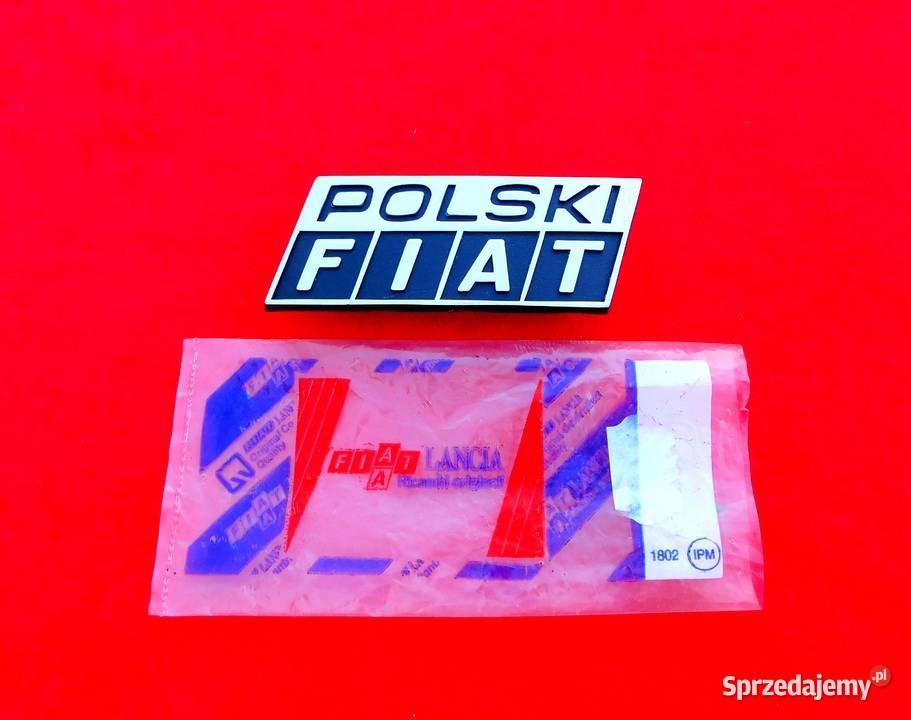NOWY emblemat znaczek logo napis Polski Fiat
