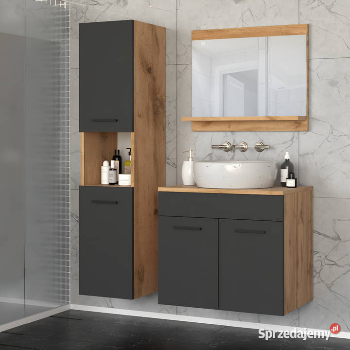 Zestaw Łazienkowy 90 Loft Szafka Z Umywalką 42cm Elbląg