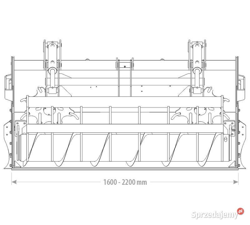 SZUFLA ŚLIMAKOWA DO ZADAWANIA PASZY Z DOCISKIEM Maszyny rolnicze Kutno
