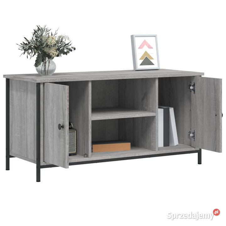 Szafka pod telewizor szary dąb sonoma 100x40x50 mazowieckie Warszawa