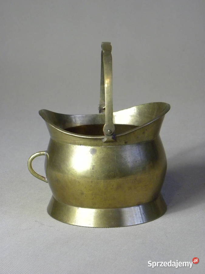 Mosiężny dzbanek dzbanuszek z mosiądzu Antyki, Sztuka, Kolekcje Legnica