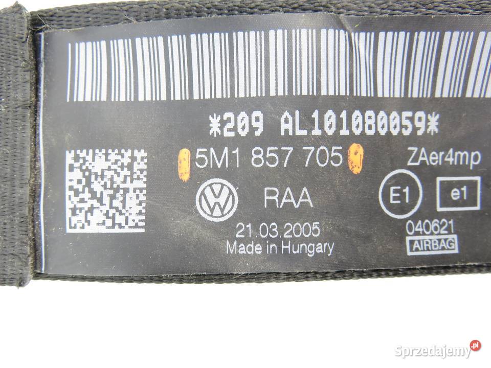 PAS LEWY PRZEDNI VW GOLF PLUS 5M1 521 5M1857705