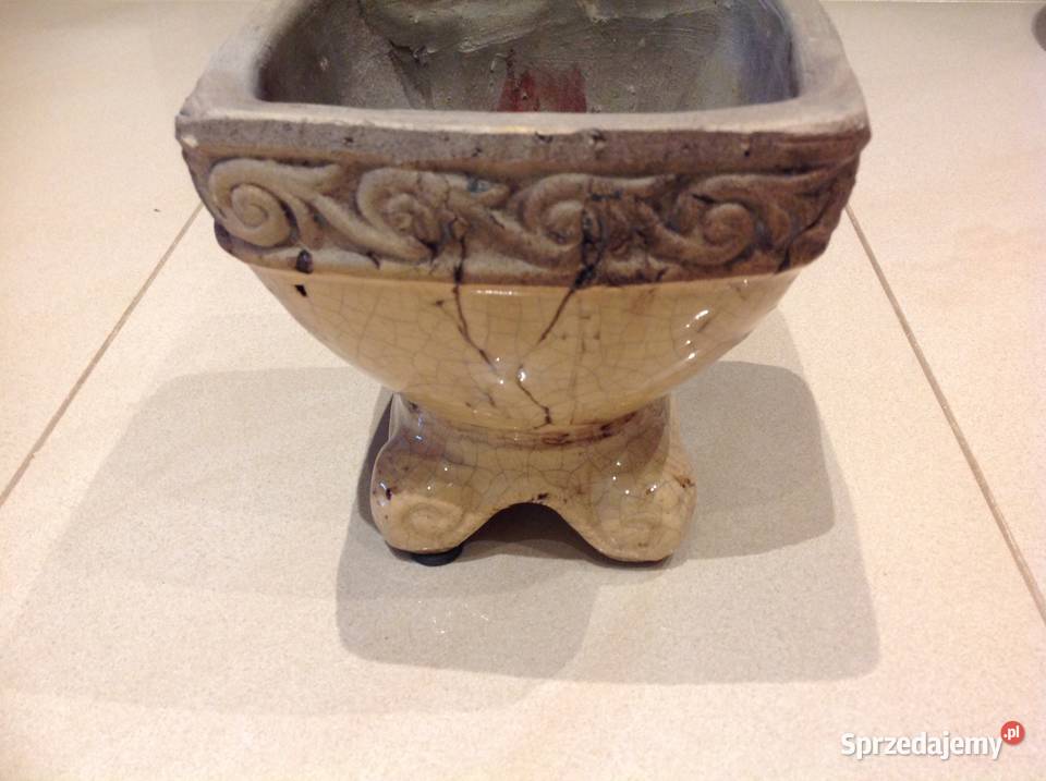 Piękna Donica Doniczka Ozdobna Osłonka Nowa Sól sprzedam