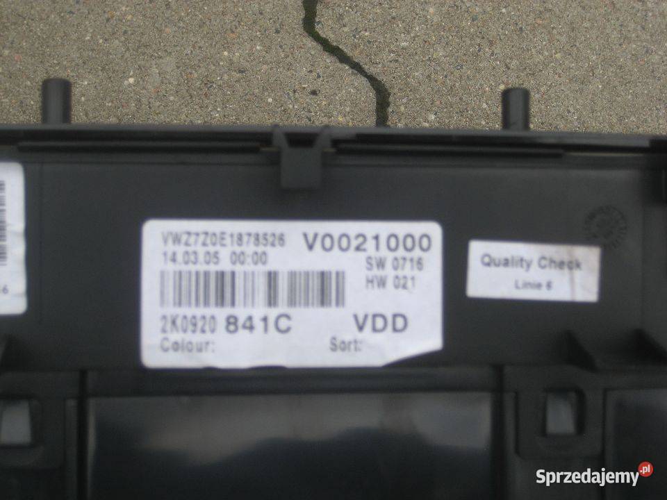vw caddy 0310r 20sdi licznik zegar 2k0920841c Rakoniewice