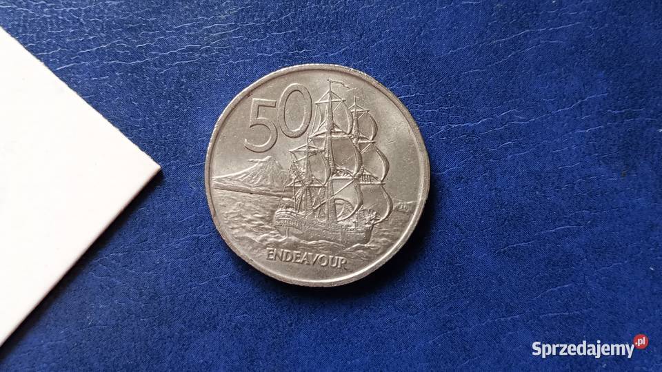 Stare monety 50 cent 1967 Nowa Zelandia Numizmatyka Lesko