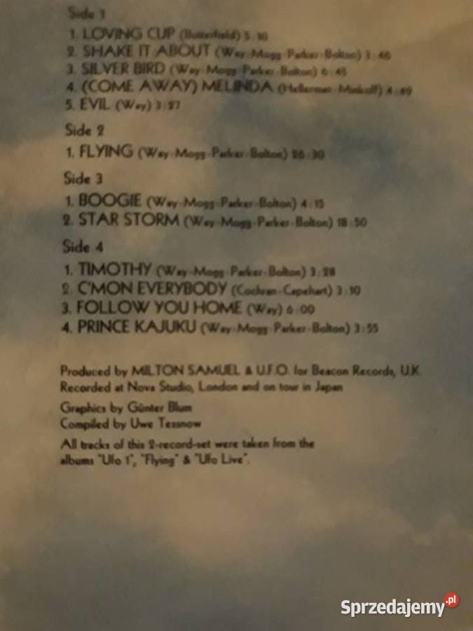 UFO SPACE METAL ROCK 2 LP 1975 NOVA Records Rzeszów