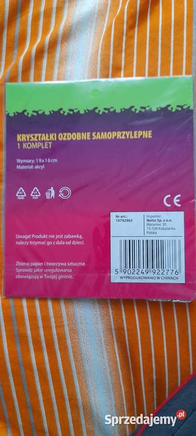 Kryształki ozdobne samoprzylepne halloween Halloween wielkopolskie sprzedam