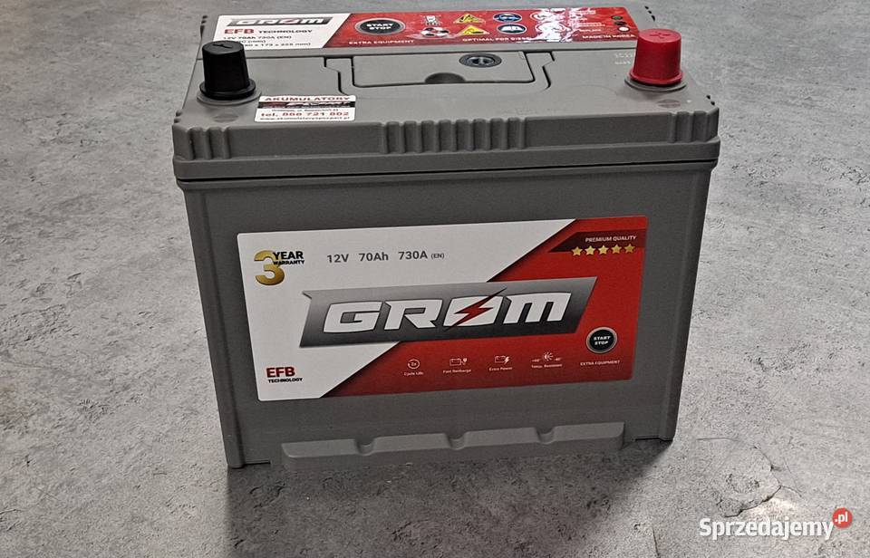 Akumulator GROM EFB STARTSTOP 70Ah 730A Japan Grudziądz