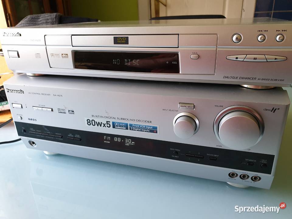 Amplituner Panasonic sa he75 dvd stereo pro zachodniopomorskie Dębno