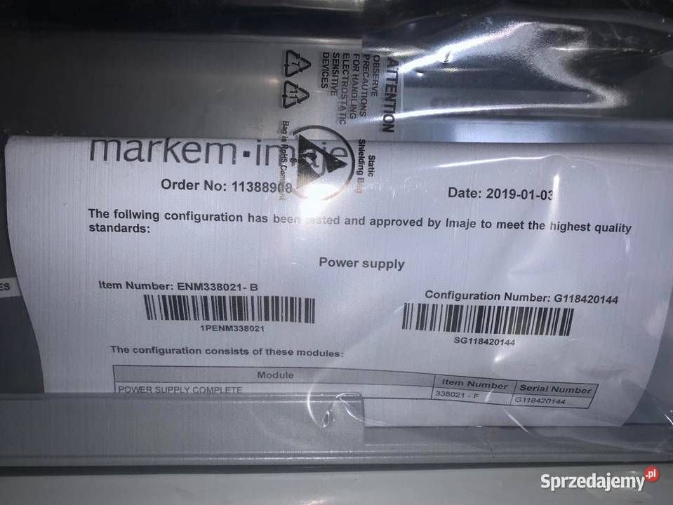 Markem Imaje 338021 Power Supply Complete Warszawa