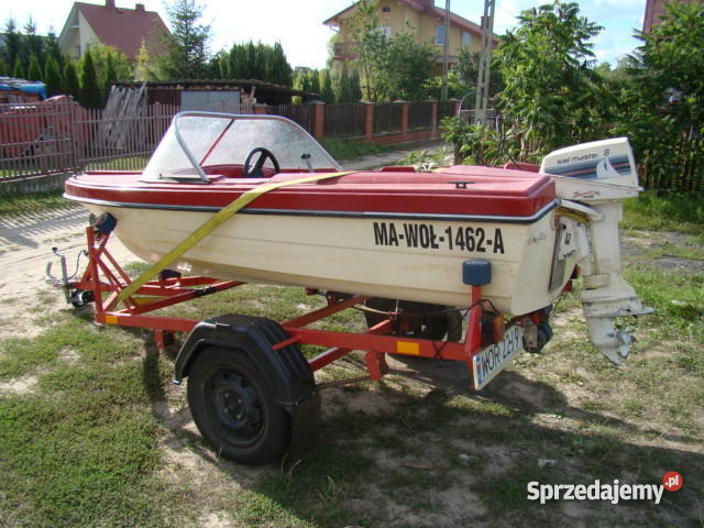 lodka motorowka delfin z przyczepo Pływanie Ostrołęka