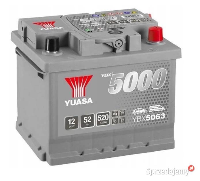 Akumulator 52Ah 520A Yuasa YBX5063 Silver Akumulatory łódzkie Łódź