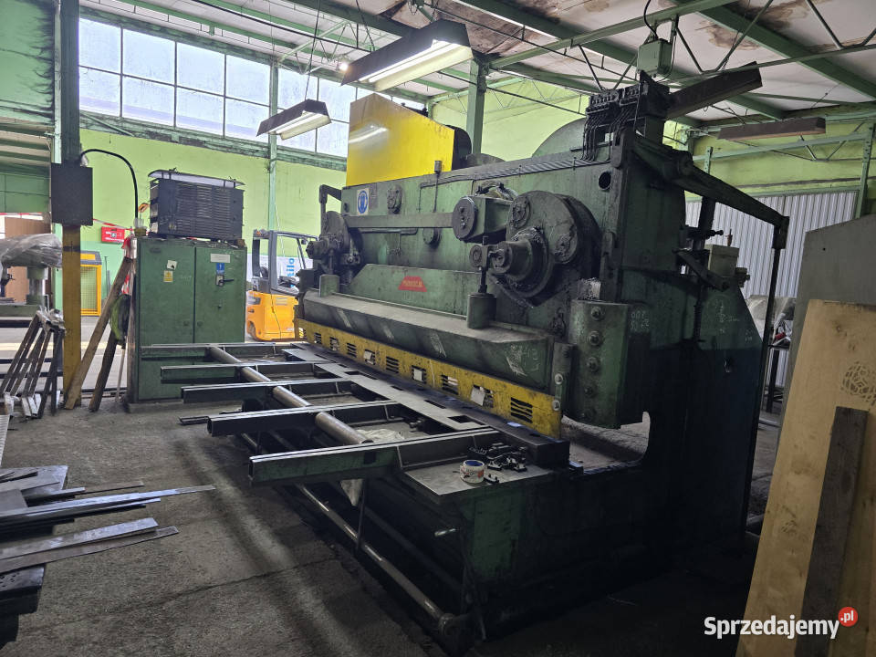 Nożyce gilotynowe gilotyna hydrauliczna do blach Biskupice