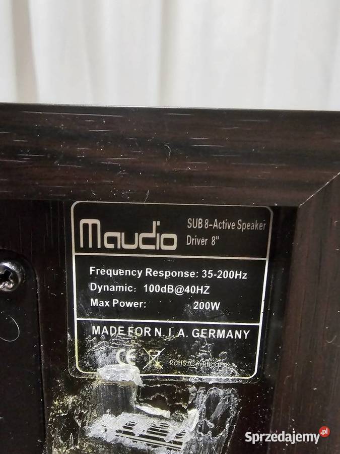 Maudio subwoofer Sub8 200 W wysyłka Słuchawki i głośniki małopolskie Kraków