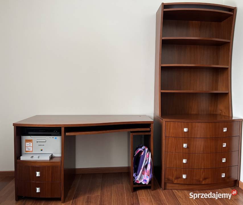 Piękna komoda i biurko w naturalnym fornirze Komody Ostrów Wielkopolski