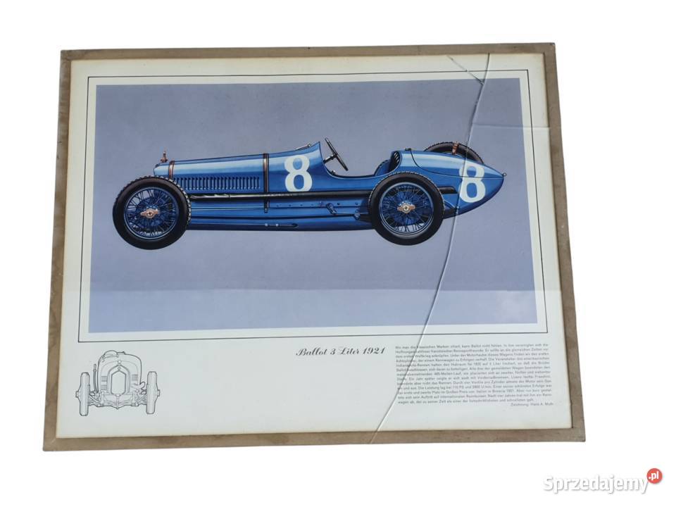 Stary obraz obrazek grafika folder motoryzacyjny Cieszyn