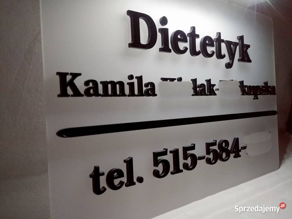 Szyld na elewację ogrodzenie tabliczka adresowa Gdańsk sprzedam