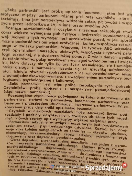 Seks partnerski Starowicz pierwsze wydanie Warszawa sprzedam