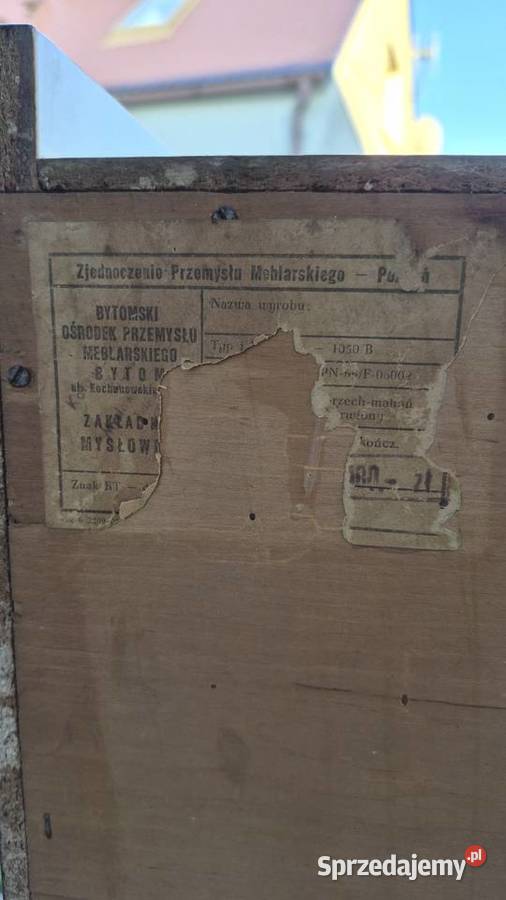 Komplet vintage z Bytomskiej Fabryki Mebli lata