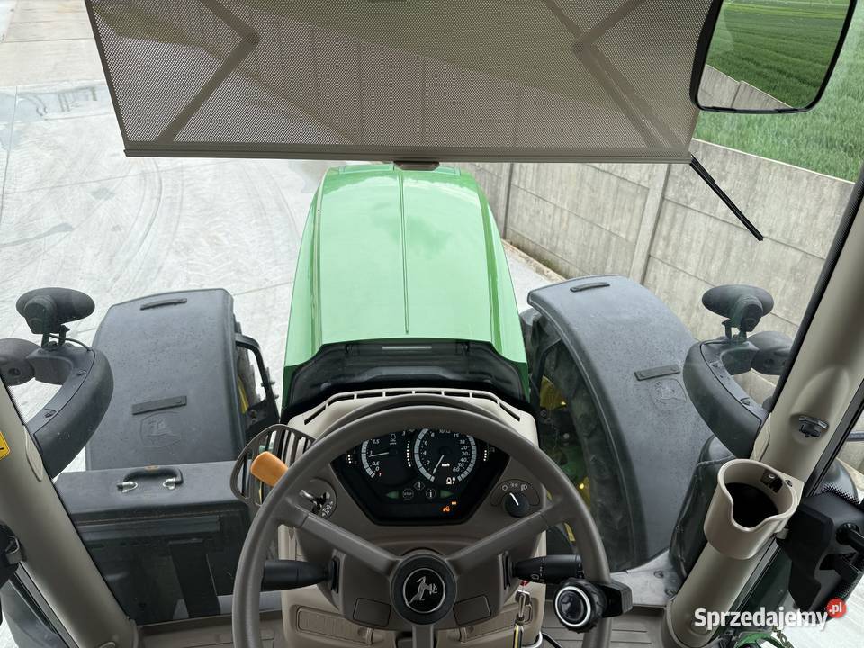 John Deere 6145R 1300h Salon Polska Stan idealny Zaczep dolny łódzkie Piotrków Trybunalski sprzedam
