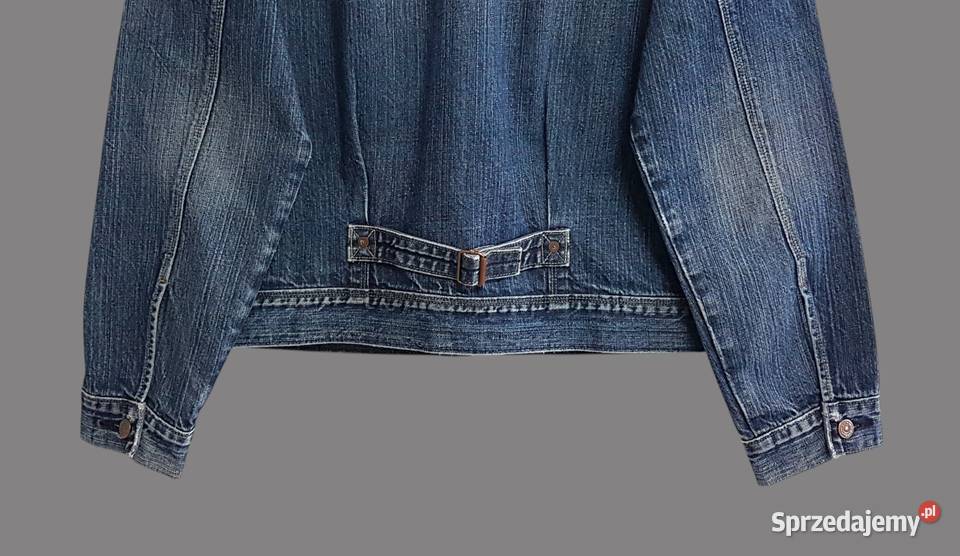 Damska kurtka jeansowa katana ciemno granatowa Kurtki i płaszcze Chrzanów