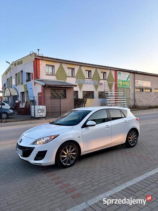 Mazda 3 BL 2009 biała 16 MZCD niski przebieg Motoryzacja podlaskie Wysokie Mazowieckie